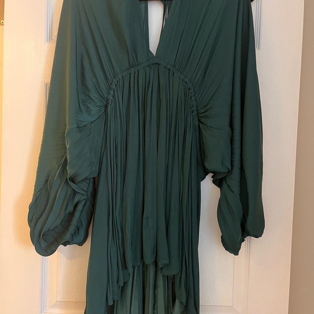 FREE PEOPLE FP ARZEL MINI DRESS IN DARK Green